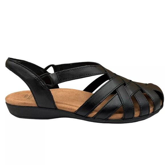 Earth Women’s Berri Closed Toe Sling Back Sandal Sz 8 Black Slip-on Arch support - Picture 2 of 13